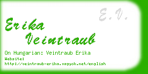 erika veintraub business card